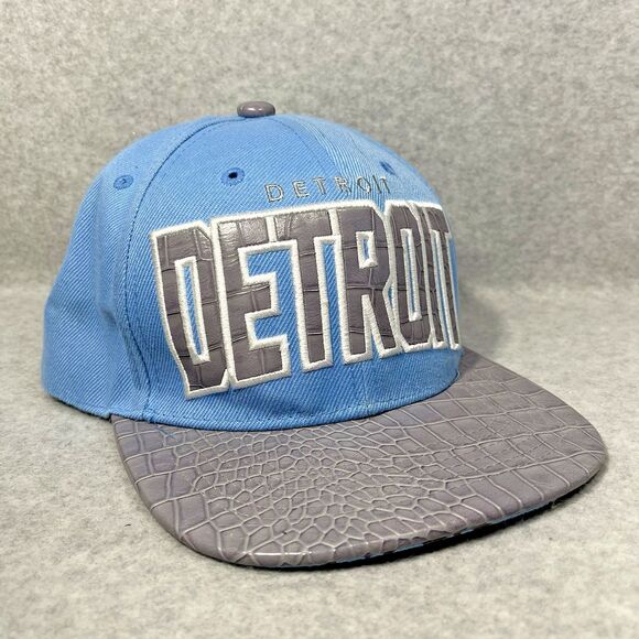 Detroit Hat Snapback Blue Gray Seventy Seven Collectors Edition Croc Bill Lions - Picture 6 of 14